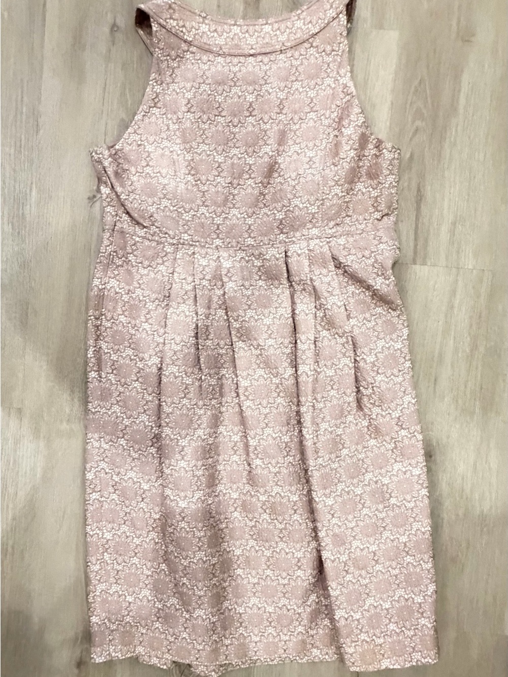 Burberry Pink Floral Lace Sleeveless Party Dress